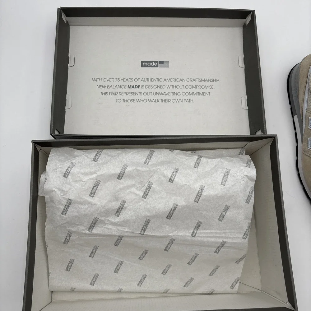 New Balance 996 Men 12 Shoes Made in USA Tan Beige Sneakers M996CRC NEW With BOX